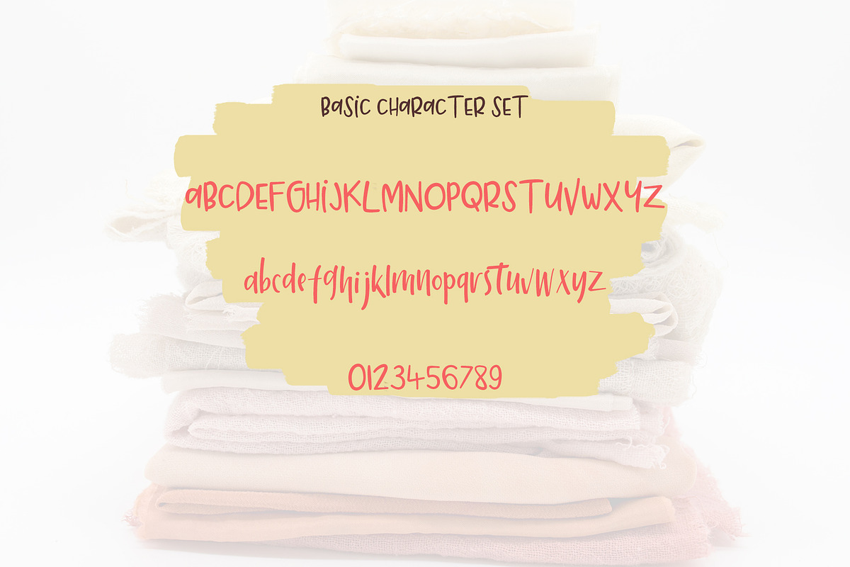 Cotton Merlot - a handwritten font preview 2