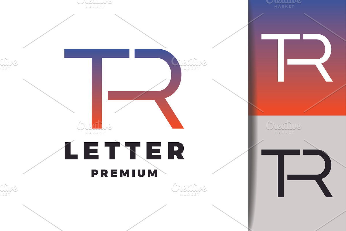 Initial TR Monogram Logo Design, a Branding & Logo Template by mesuka (Photo 2 of 2)