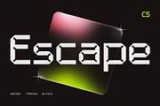 CS Escape – Inktrap Font, a Sans Serif Font by Craft Supply Co. (Thumbnail 1 of 8)