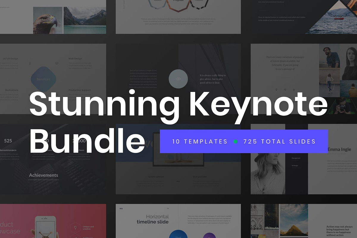 Stunning Keynote Templates Bundle, a Presentation Template by Vladislav Muslakov (Photo 1 of 11)