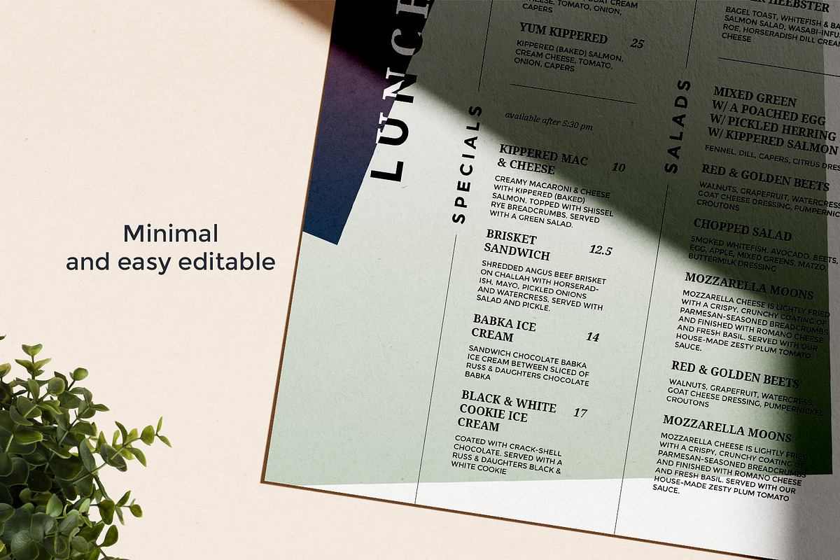 Modern Restaurant Menu, a Brochure Template by BigWeek (Photo 3 of 5)