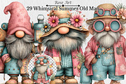 Whimsical Summer Old Man Clipart, a Seasonal Illustration by Rose Art (Thumbnail 1 of 5)