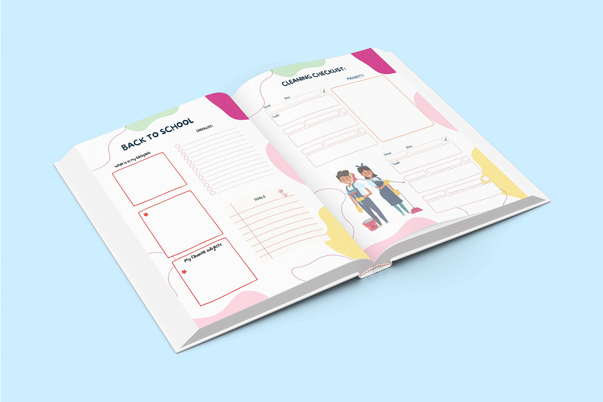 2025 Full Year Activities Kids Plan, a Stationery Template by Designmela01 (Photo 3 of 6)