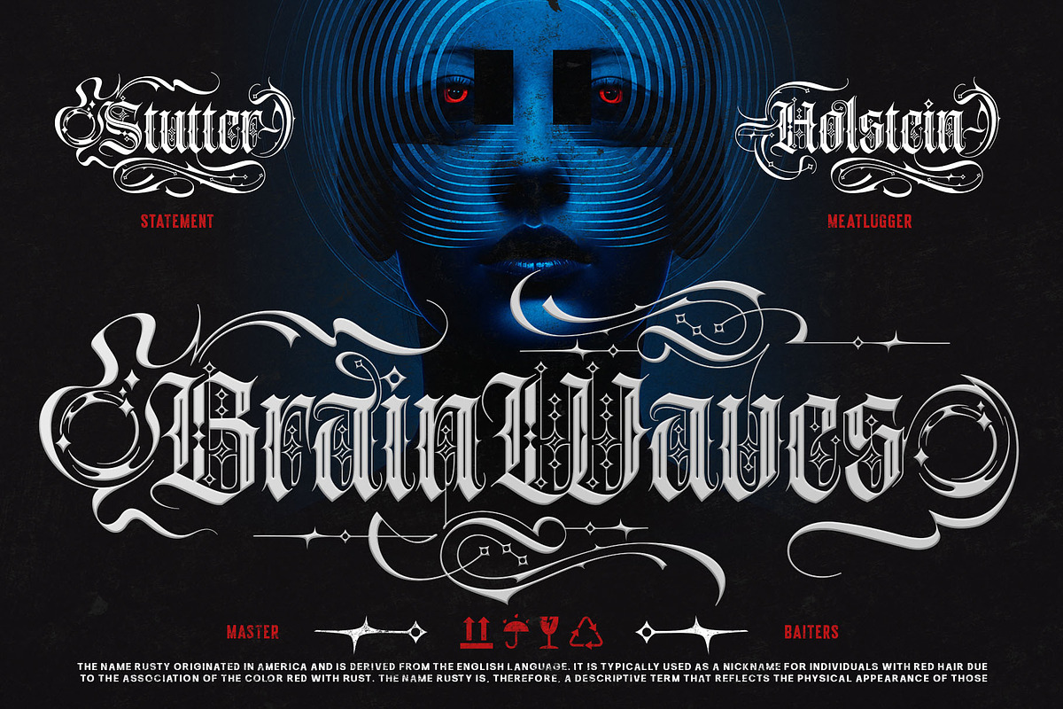 Dark Ritual Typeface, a Blackletter Font by alit design (Photo 4 of 20)