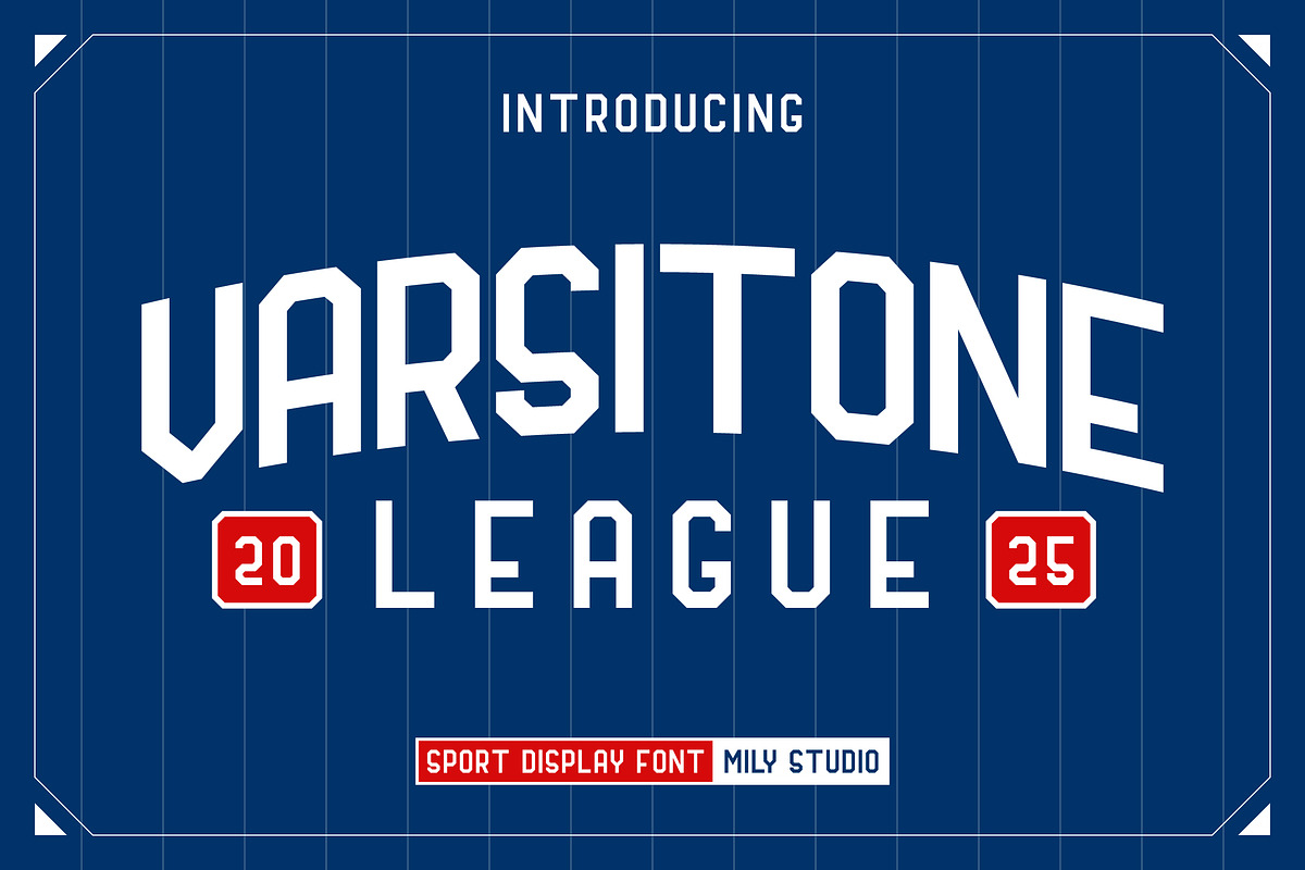 Varsitone League - Sport Font, a Font by Mily Studio (Photo 1 of 10)