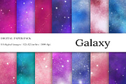 Space Galaxy Digital Paper, a Texture Graphic by BonaDesigns (Thumbnail 1 of 4)