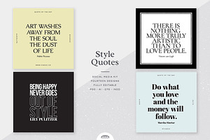 Style Quotes Social Media Kit