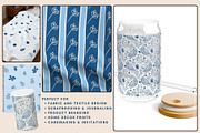 Nordic Blue Floral Bird Patterns, a Pattern Graphic by Traveling Designer (Thumbnail 2 of 8)