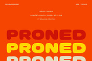 Proned Playful Bold Expanded Display, a Sans Serif Font by Maulana Creative (Thumbnail 1 of 7)