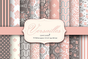 18 elegant Versailles style papers