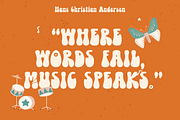 Boho Melody - Groovy Typeface, a Sans Serif Font by HipFonts (Thumbnail 5 of 10)
