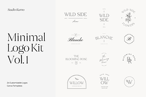 Minimal Logo Kit Templates Vol.1, a Branding & Logo Template by Studio Kumo