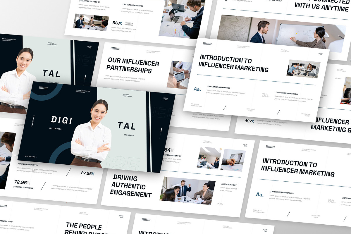 Influencer Marketing Keynote, a Presentation Template by MtvtdArt (Photo 2 of 6)