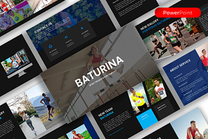 Baturina – Sports PowerPoint, a Presentation Template by kreatifreya