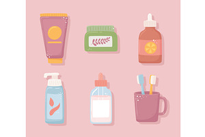 cosmetics organic skincare, an Object Illustration by studiogstock