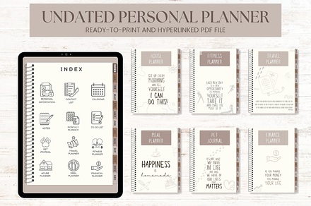 Undated Digital Personal Planner