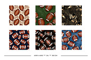 Football in Retro Art Style Patterns, a Pattern Graphic by karenfoleyphoto (Thumbnail 3 of 9)