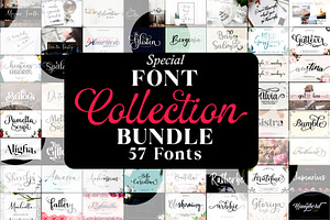 Ultimate Font Collection Bundle, a Script Font by JustArtDigital