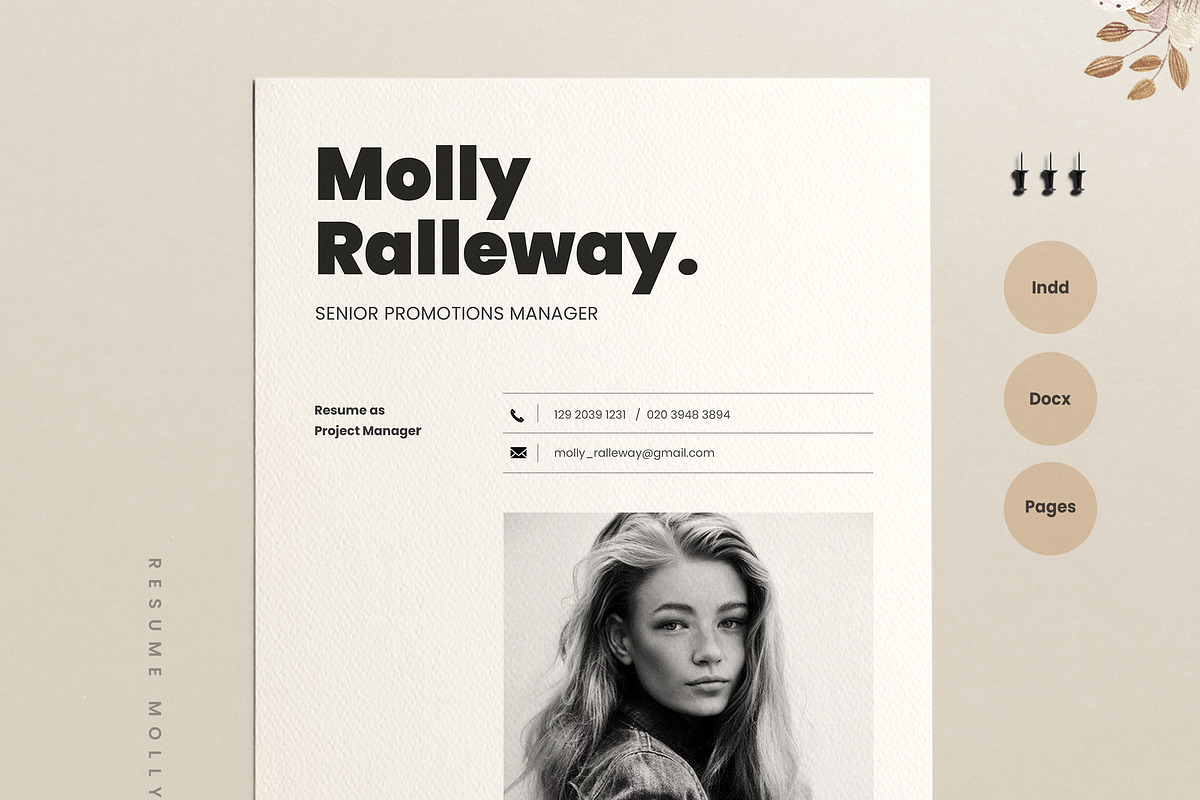Resume Template Cv, a Resume Template by Estartshop (Photo 5 of 7)