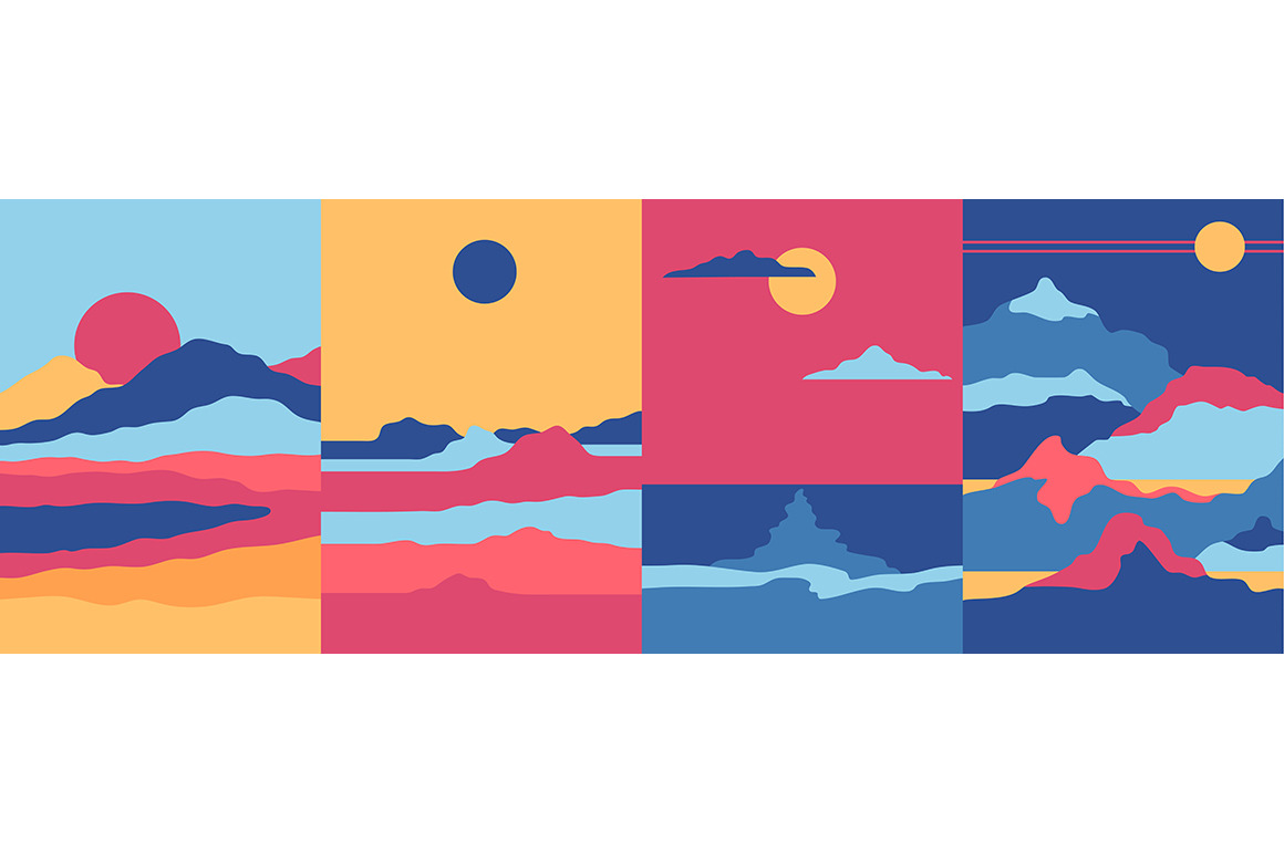 Abstract Landscape Scene Concept, an Illustration by Bigmouse_art