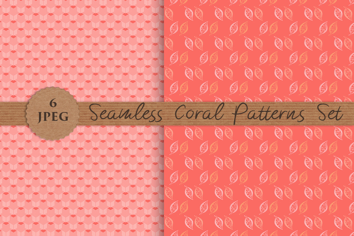 CORAL seamless patterns set, a Pattern Graphic by Futurel (Photo 4 of 4)