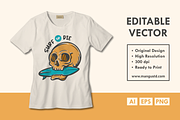 Surfing Skull, a Sport Illustration by Mangustudio (Thumbnail 2 of 3)