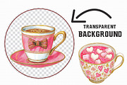 Valentine's Day Coffee Cup Clipart, an Illustration by Libby Wishes (Thumbnail 5 of 6)