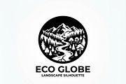 60 Eco Globe Landscape Silhouette, a Technology Illustration by Amazin_art (Thumbnail 5 of 25)