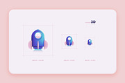 3D Fintech Icon Collection, an Outline Icon by Polar Vectors (Thumbnail 4 of 14)