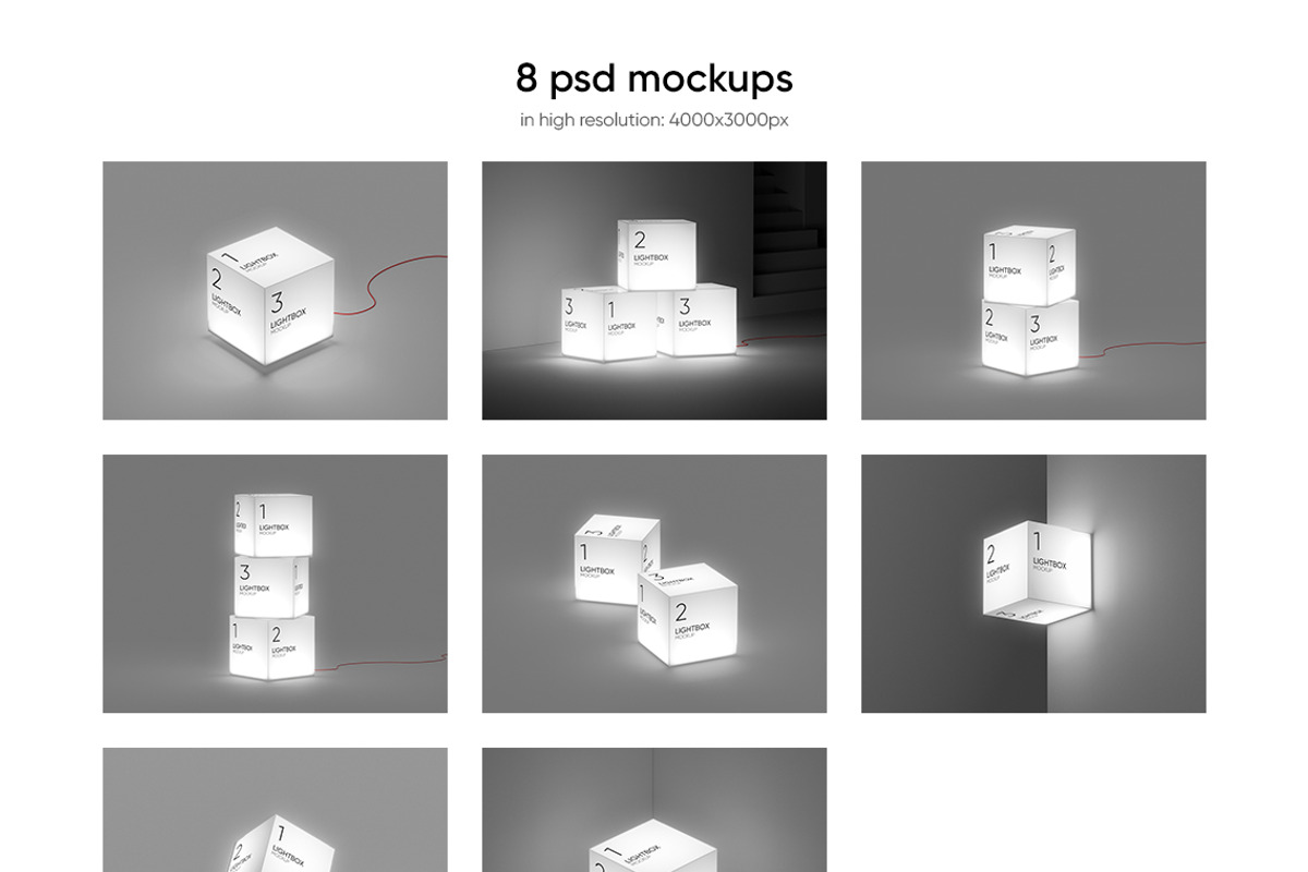 Light Box Mockup, an Advertising Mockup by WebAndCat (Photo 2 of 10)