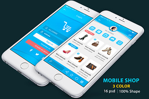 Mobile Creative Shop UI kit