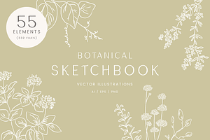 Botanical Sketchbook Vectors