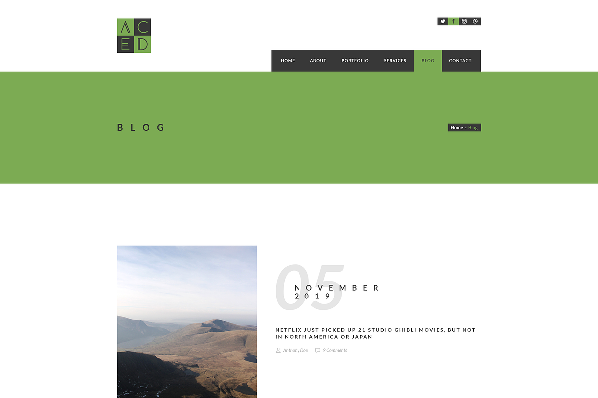 ACED - Portfolio PSD Template, a Landing Page Template by bigpsfan's SHOP (Photo 7 of 13)