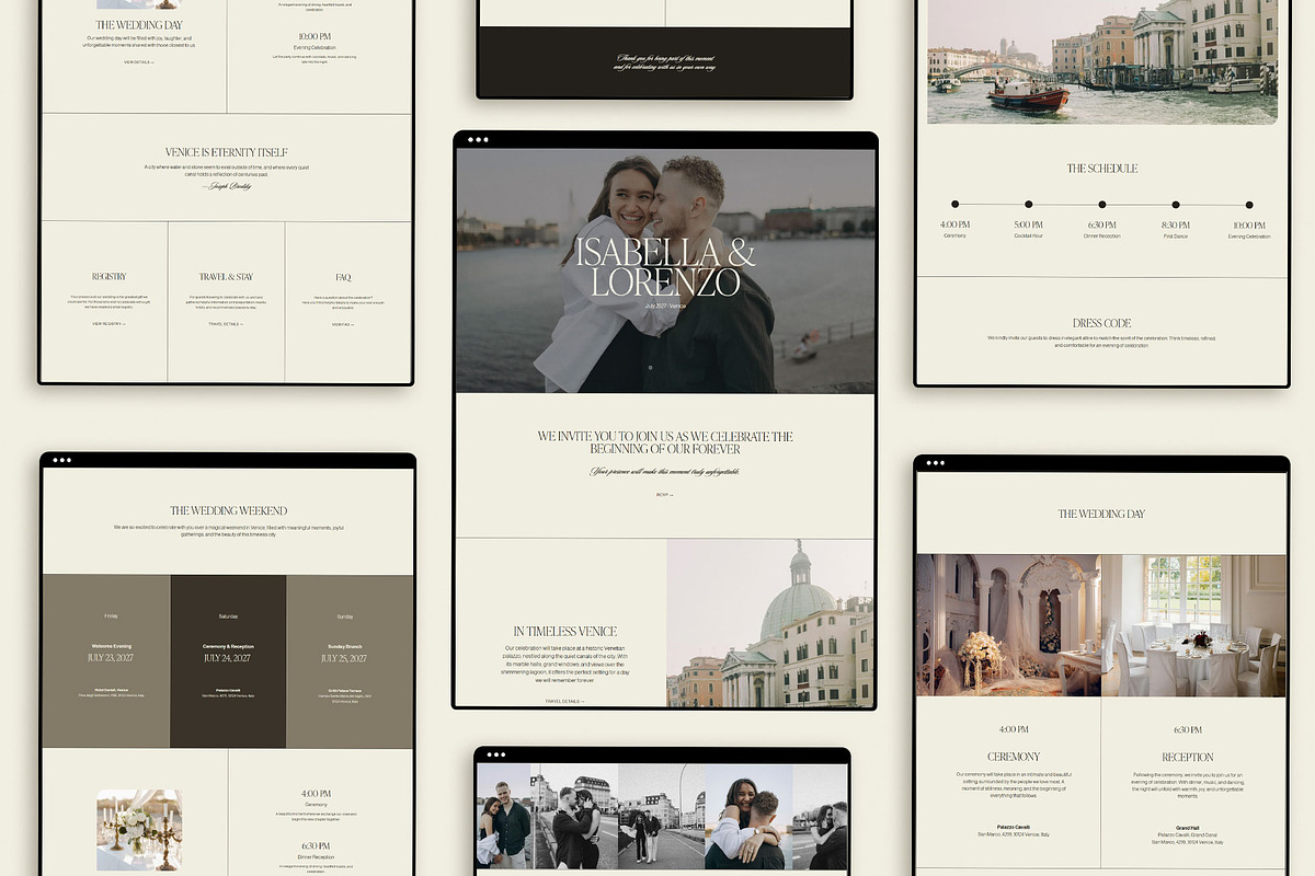 Destination Wedding Website Template, a Squarespace Template by 3.14&Co (Photo 2 of 9)