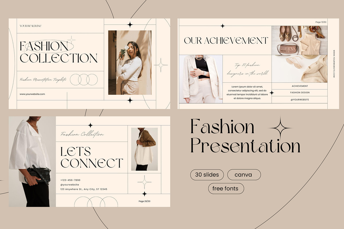 Slide Deck Canva Templates, a Social Media Template by ElladesignCo (Photo 1 of 8)