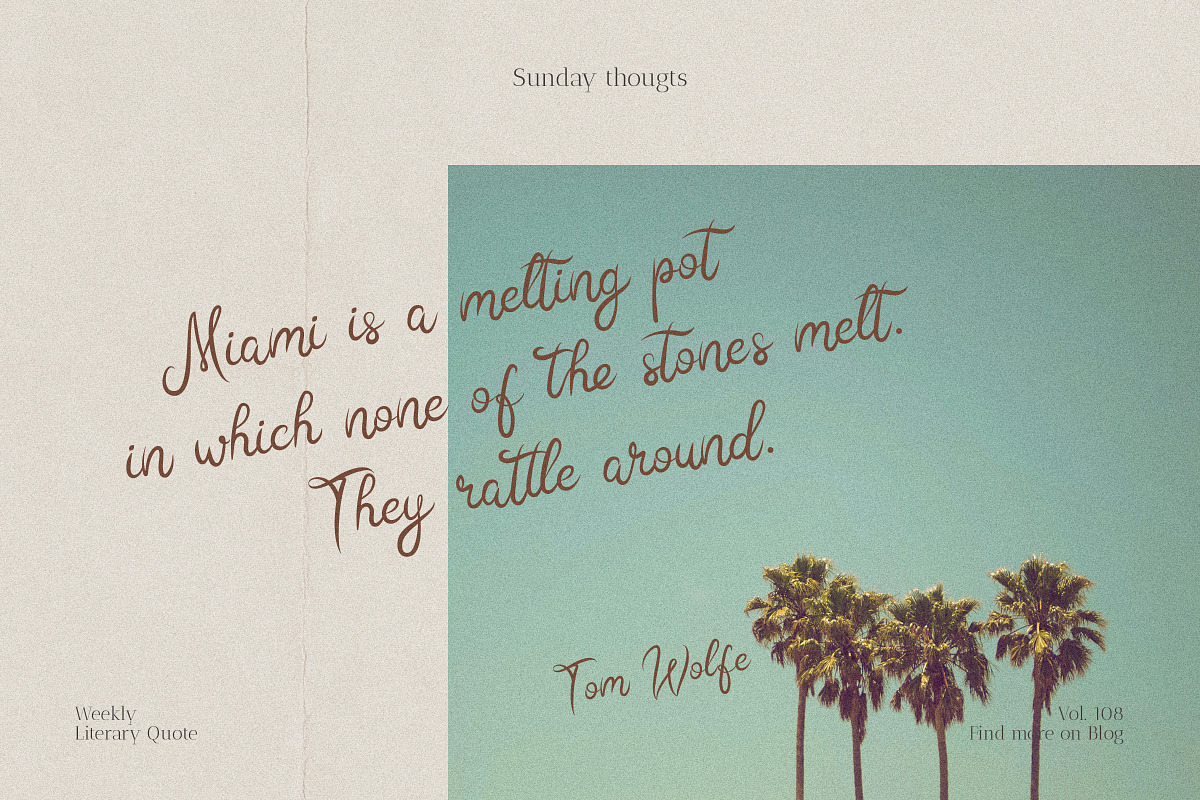 Sunday Dreams Script & Doodles, a Handwritten Font by DesignThatMatters (Photo 7 of 12)