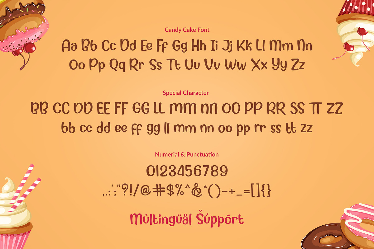 Candy Cake ~ Sweet Font preview 2