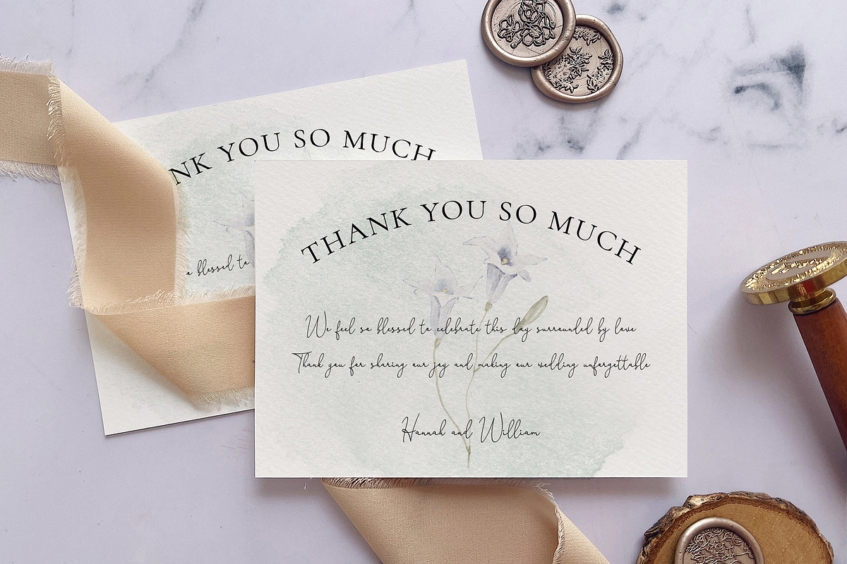 Sage Green Watercolor Wedding Suite, an Invitation Template by BlueRobinDesignShop (Photo 5 of 5)