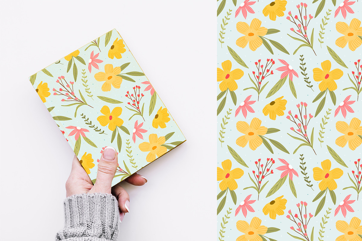 Floral seamless pattern, a Pattern Graphic by hanifa_design (Photo 10 of 12)