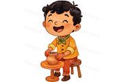 Creative kids clipart PNG set, an Education Illustration by Bubert Art (Thumbnail 3 of 5)