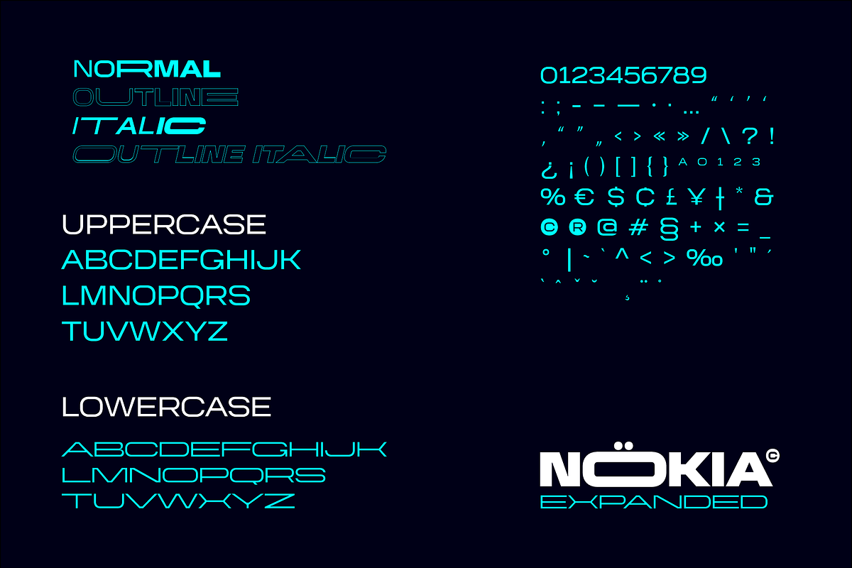 Nokia Expanded, a Sans Serif Font by LoneArmy (Photo 10 of 11)