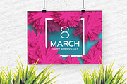 8 March. Pink Paper Flower, an Illustration by Masherdraws (Thumbnail 2 of 2)