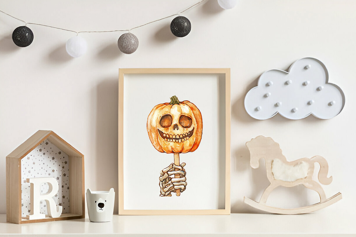 Halloween on Beach Clipart Bundle, an Illustration by CreationArt (Photo 2 of 9)