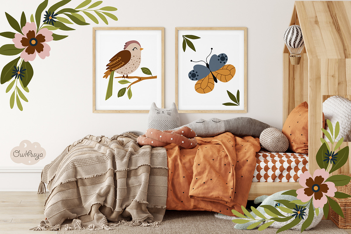 Birds and Butterflies Collection, a Decorative Illustration by owlasya (Photo 4 of 8)