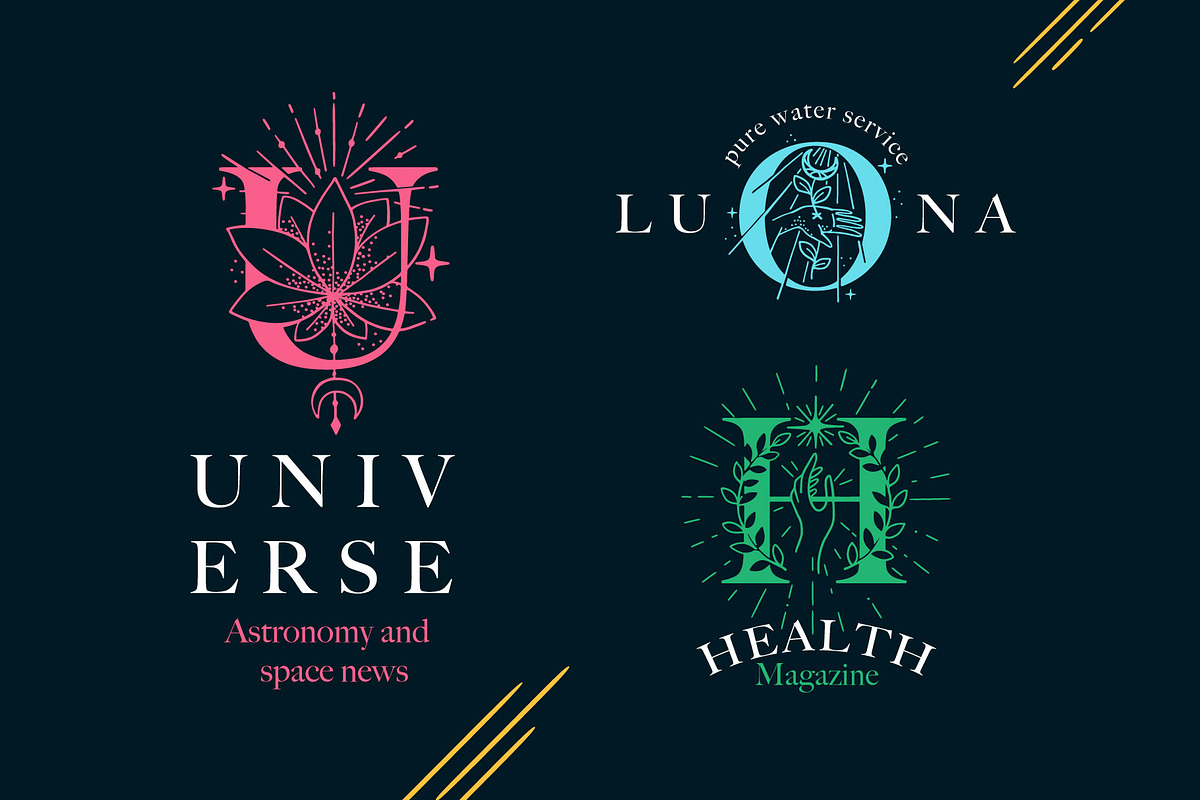 Astrology Initials Font, a Serif Font by kaer_shop (Photo 6 of 10)