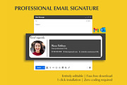 Business Email Signature Template, a Social Media Template by Career Canvas (Thumbnail 1 of 4)