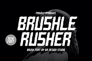 Brushle Rusher, a Handwritten Font by QR Design Studio (Thumbnail 1 of 6)