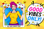 Wadezix A All Caps Comics Font, a Font by Allouse Studio (Thumbnail 5 of 10)