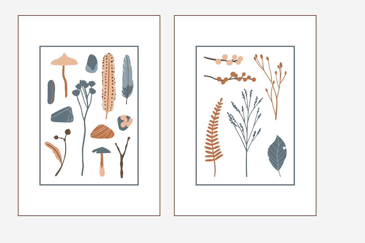 FOREST TREASURES big vector bundle, a Decorative Illustration by Lena Nikolaeva (Photo 14 of 16)