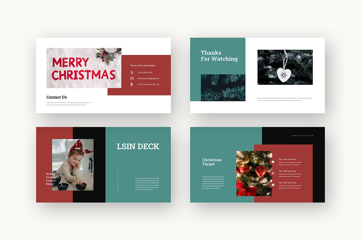 Lsin : Holiday Promo Powerpoint, a Presentation Template by Punkl Camp (Photo 9 of 16)